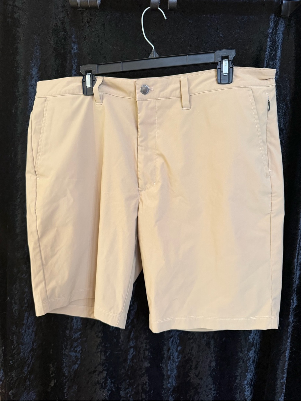 Untuckit Shorts  38 Tan Chino Walking Flat Front